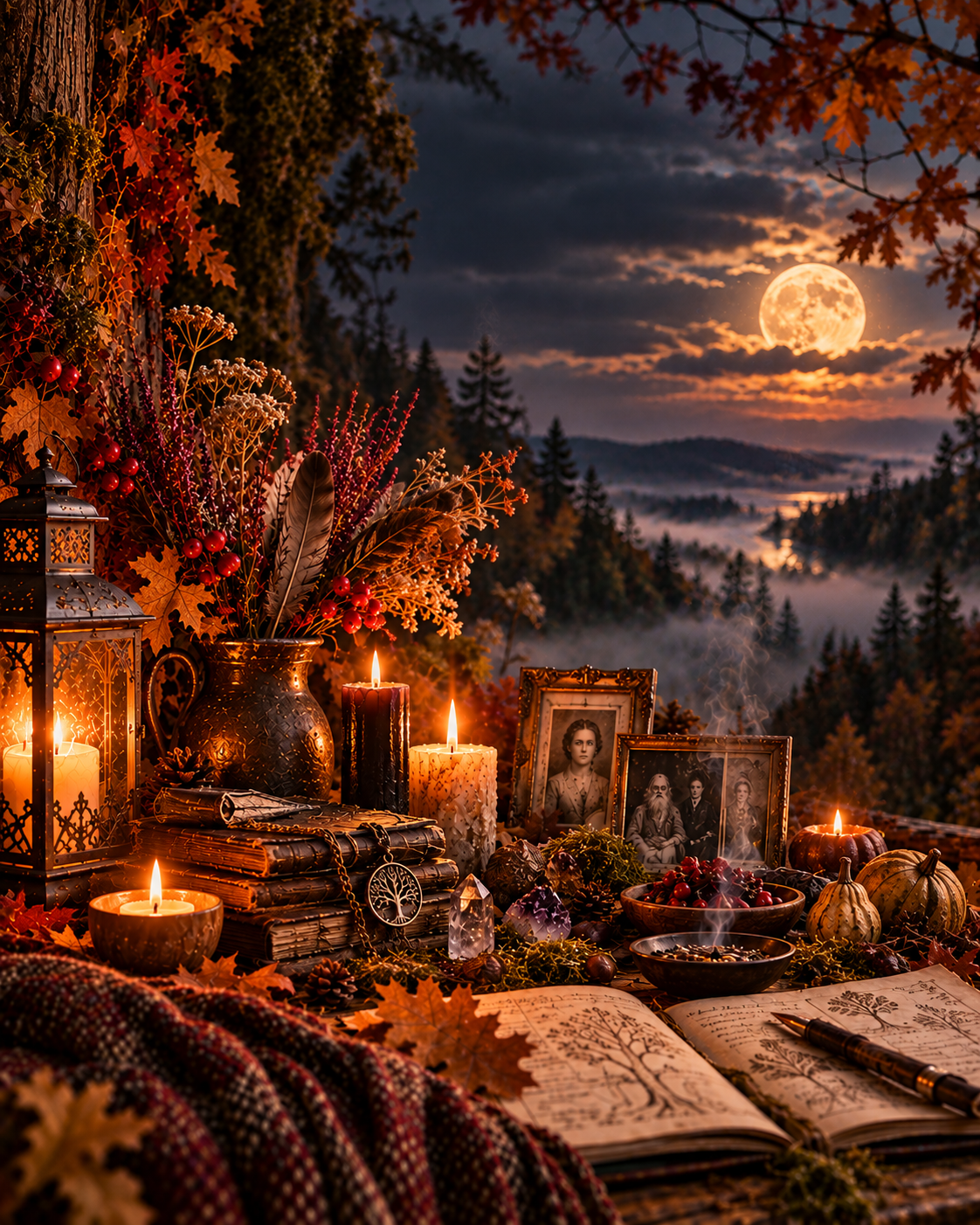 Dunkelzeit-Altar im Mondlicht